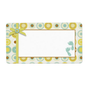 Darling Baby Toes Name Tag