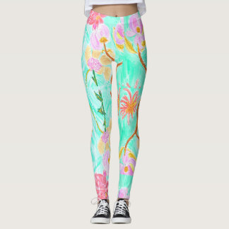 Darling Floral Leggings By Ariella & Lily Designs