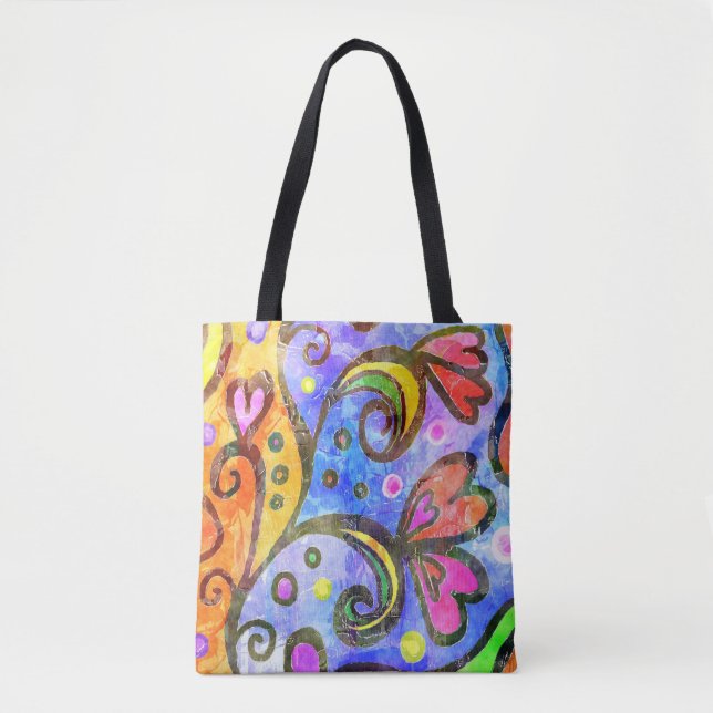 Darling Floral Tote Bag (Front)