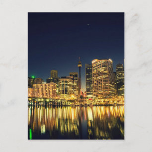 Darling Harbour Sydney Australia City Skyline Postcard
