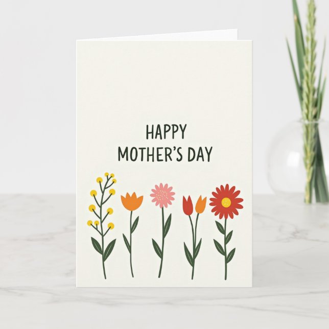 Darling Mothers Day Spring Card (Front)