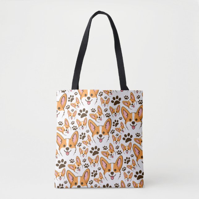 Darling Pembroke Welsh Corgi Pet Puppy Dog Tote Bag (Front)