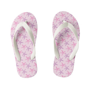 Darling Pink and Purple Starfish Kid's Jandals