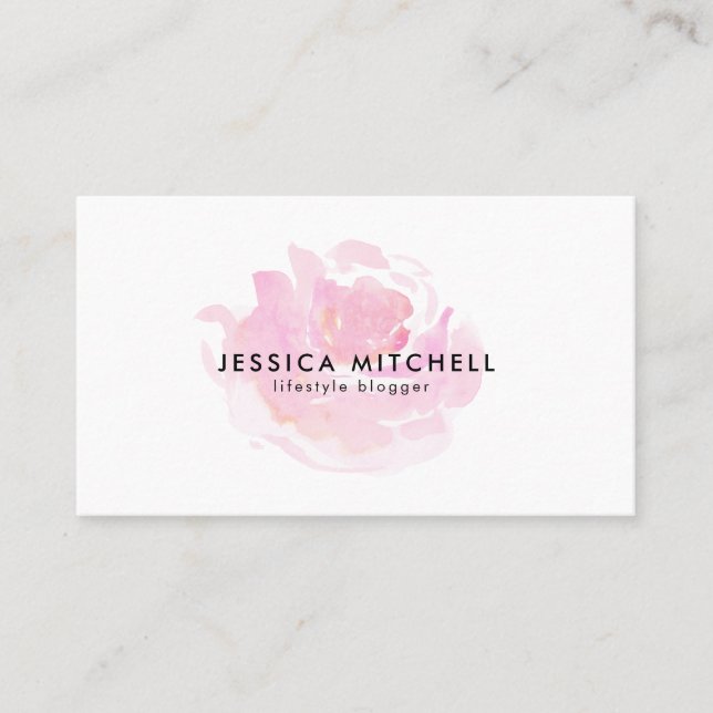 Darling Rose Blogger/Influencer Social Media Business Card (Front)