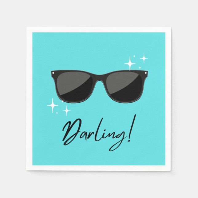 Darling Sunglasses Napkin (Front)