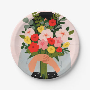 Darling Valentine II Paper Plate