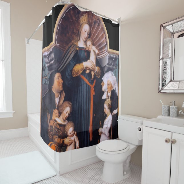 Darmstadt Madonna, Holbein the Younger Shower Curtain (In Situ)