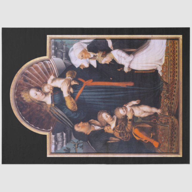 Darmstadt Madonna, Holbein the Younger Tissue Paper (Front)