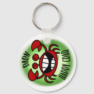 Darn Happy Crab! Key Ring