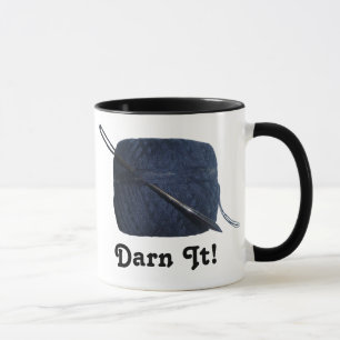 "Darn It!" Darning Needle & Thread Mug