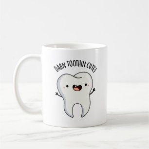 Darn Tooth-in Cute Funny Tooth Pun Coffee Mug