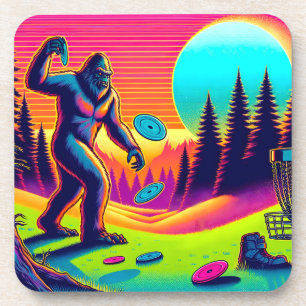 Darn Trees Bigfoot Disc Golf Humour Coaster