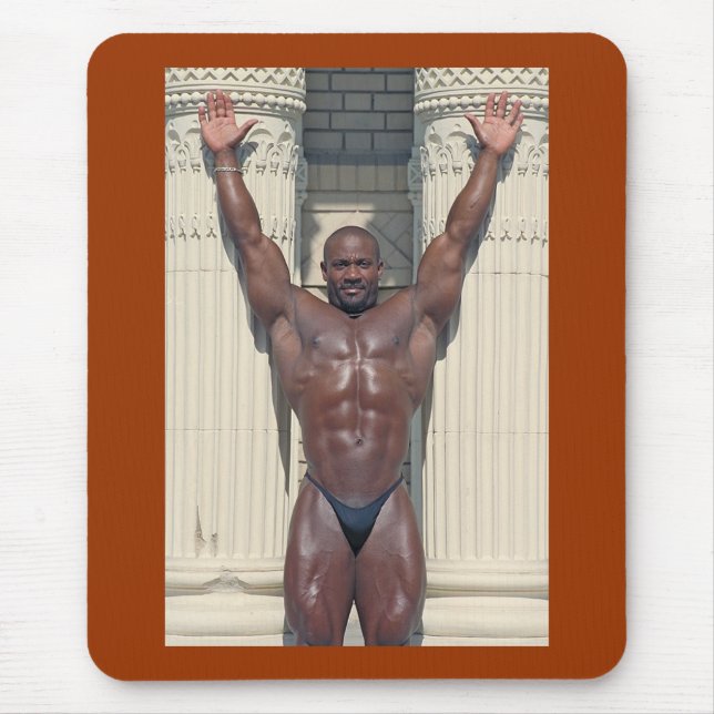 Darnell Dedrick, Arms Raised in Victory, # 63 Mouse Pad (Front)