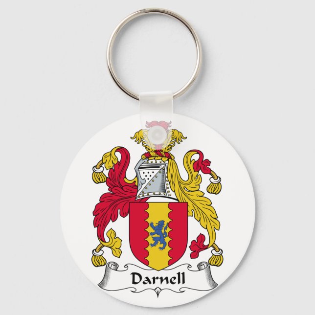Darnell Family Crest Key Ring (Front)
