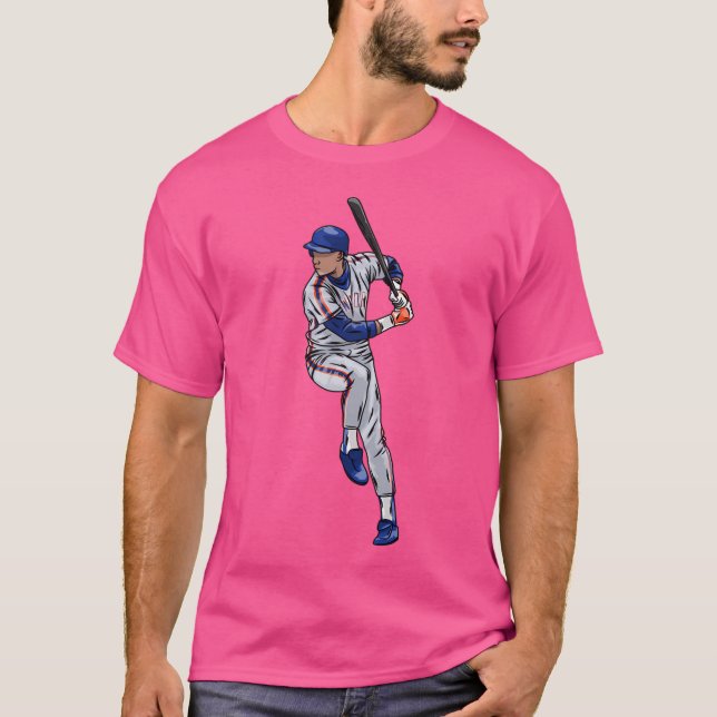 Darryl Strawberry Is Ready To Hit Cartoon Style T-Shirt (Front)