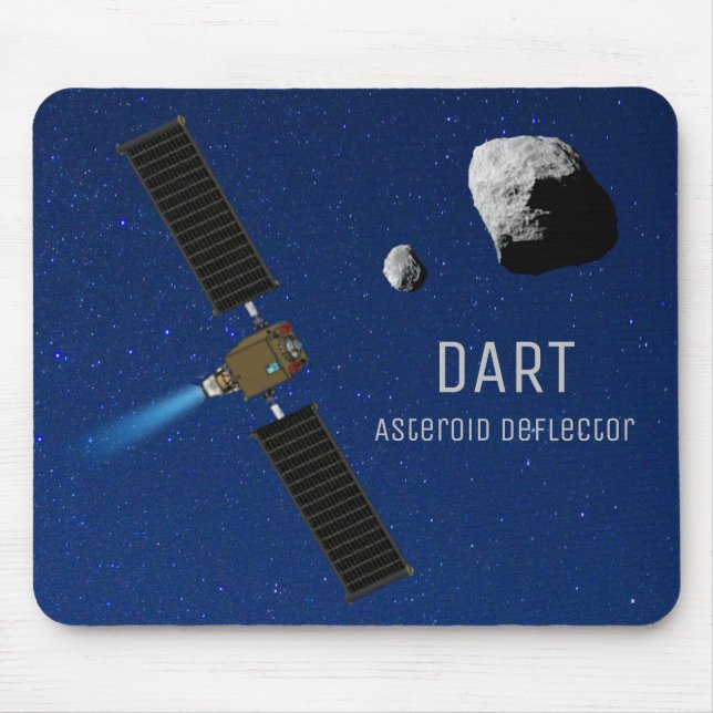 DART Asteroid Deflecting Spacecraft Mouse Pad (Front)