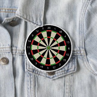 Dart Board 10 Cm Round Badge