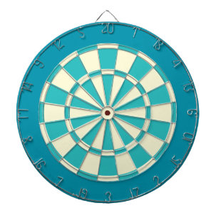 Dart Board: Cream, Turquoise, And Teal Dartboard