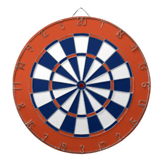 Dart Board in Edmonton Hockey Colours