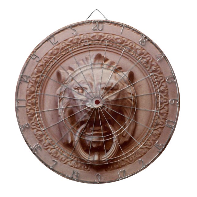Dart Board - Lion Head Door Knocker (Front)