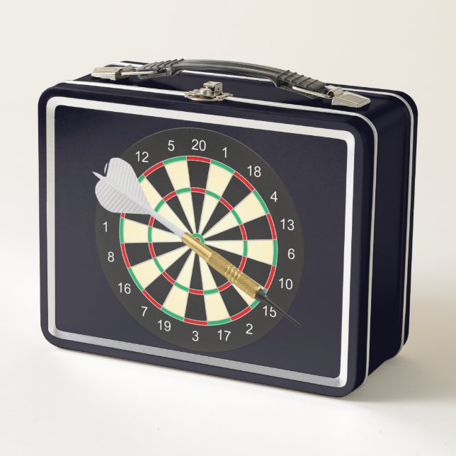 Dart Board Metal Lunch Box (Front)