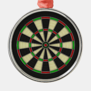 Dart Board Pattern. Stylish, Perfect Hobbies Gift. Metal Tree Decoration