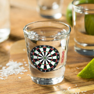 Dart Board Personalised Shot Glass