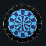 Dart Board: Sky Blue, Navy, And Black<br><div class="desc">Sky Blue,  Navy,  And Black Coloured Dart Board Game Including 6 Brass Darts</div>