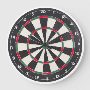 Dart Board Wall Clock