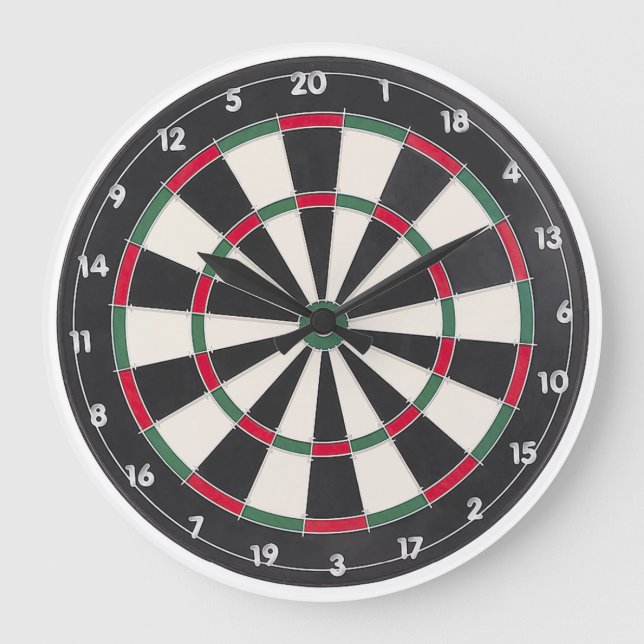 Dart Board Wall Clock (Front)