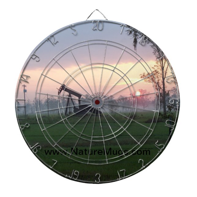 Dart Board with a Texas Sunset (Front)
