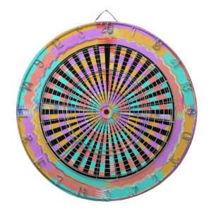 DART Chakra - Black n Blue Wheels Fan Screen Dartboard