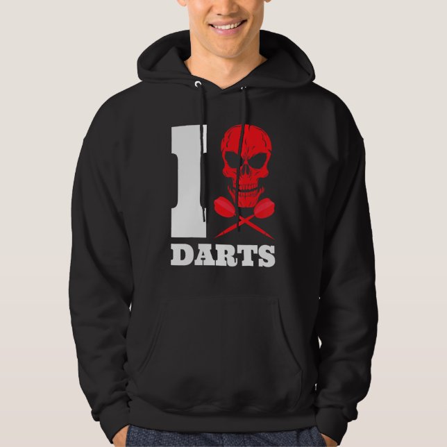 Dart Darts Skull 180 Hoodie (Front)
