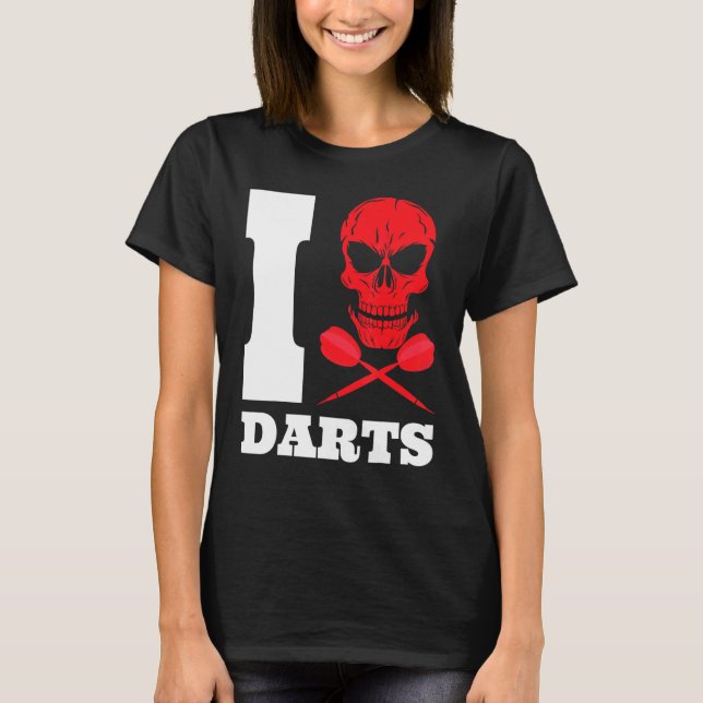 Dart Darts Skull 180 T-Shirt (Front)