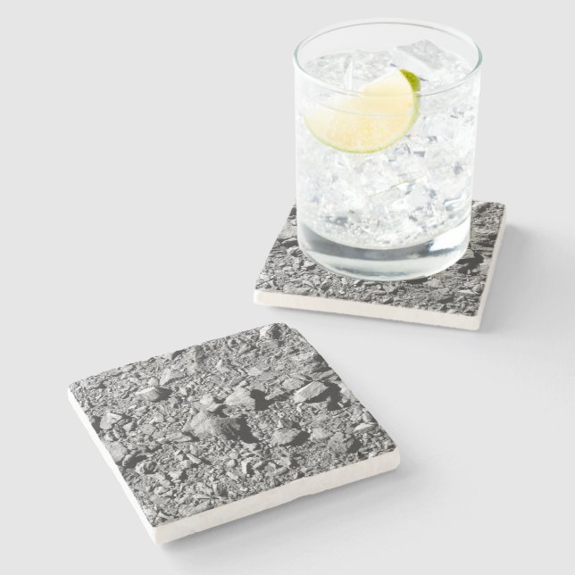 DART Dimorphos Asteroid Moonlet Surface Stone Coaster (Side)
