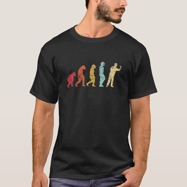 Dart Evolution Funny Dart Player Gift Dart Dart T-Shirt (Front)