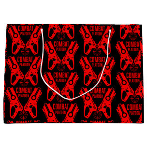 Dart Gun Battle Birthday Large Gift Bag