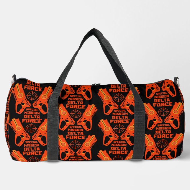 Dart Gun Battle Duffle Bag (Front)
