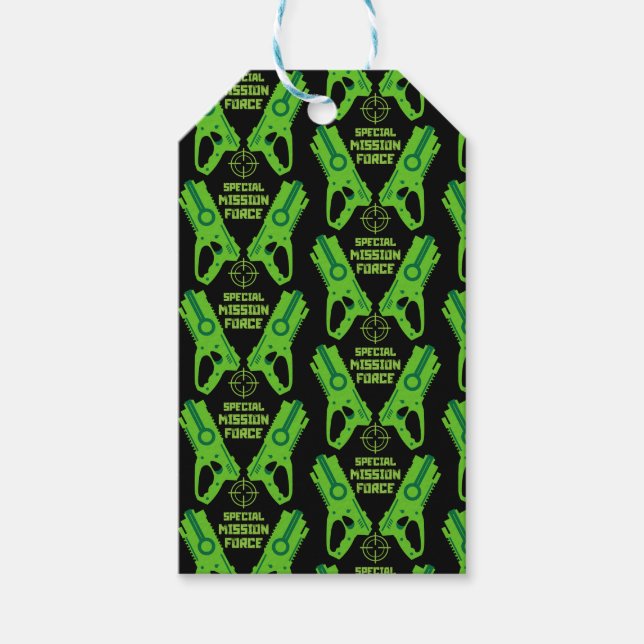 Dart Gun Battle Gift Tags (Front)