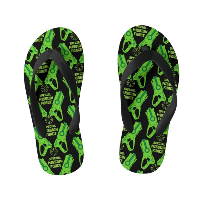 Dart Gun Battle Kid's Jandals (Footbed)