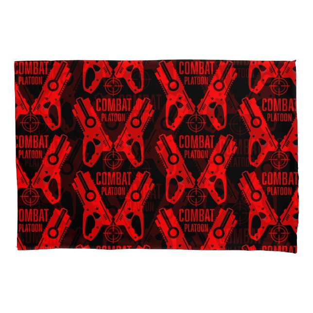 Dart Gun Battle Pillowcase (Front)
