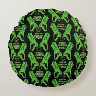 Dart Gun Battle Round Cushion