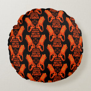 Dart Gun Battle Round Cushion