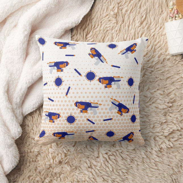Dart Gun Battle War Boys Target Pattern Cushion (Blanket)