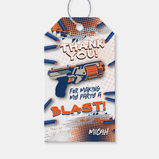 Dart Gun Thank You Tag (Front)