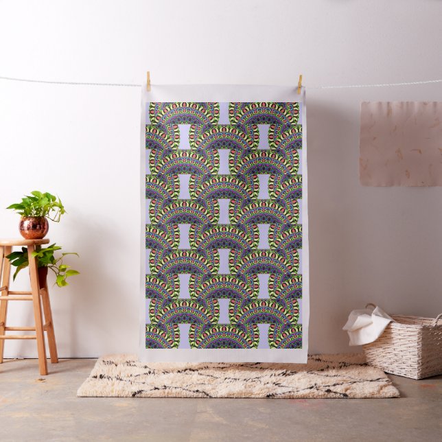 Dart Mandala I + your backgr. & ideas Fabric (In Situ)