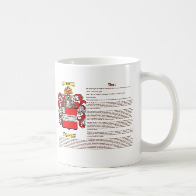 Dart (meaning) coffee mug (Right)