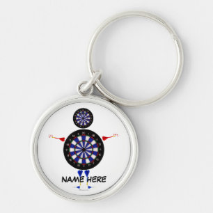 Dart Player Fun Key Ring