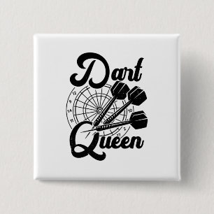 Dart Queen 15 Cm Square Badge