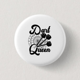Dart Queen 3 Cm Round Badge